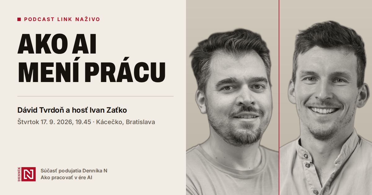Link naživo: ako AI mení prácu. Hosťom bude Ivan Zaťko